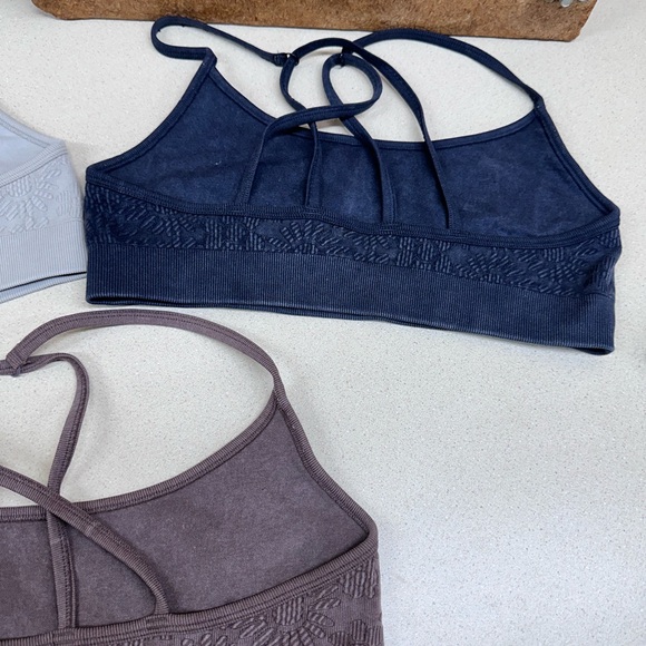 Women’s Sports Bra Lot of 3 Aerie Offline Size Medium Gray Brown Khaki - Picture 7 of 10
